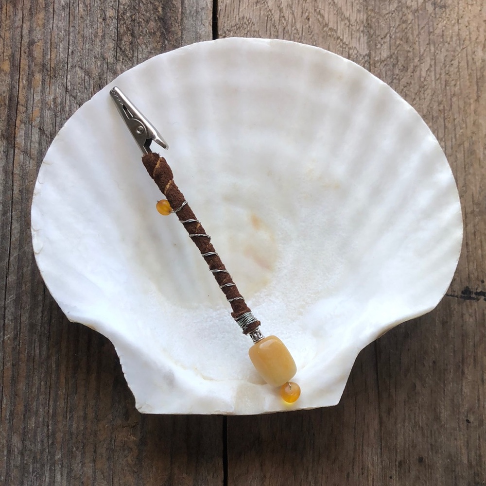 Hippie Naturals “Incense” Clips with Seashell Tray